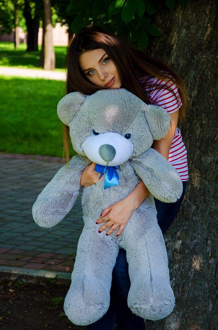 М'яка  іграшка подарунок на 8 березня плюшевий ведмедик Рафаель 100 см Сірий Тернопіль - фото 3