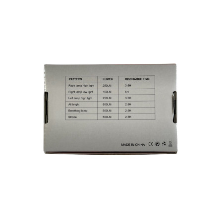 Ліхтар велосипедний передній алюмінієвий AU225 600LM, 2xT6, акумулятор 1800mAh, USB Бровари - фото 2