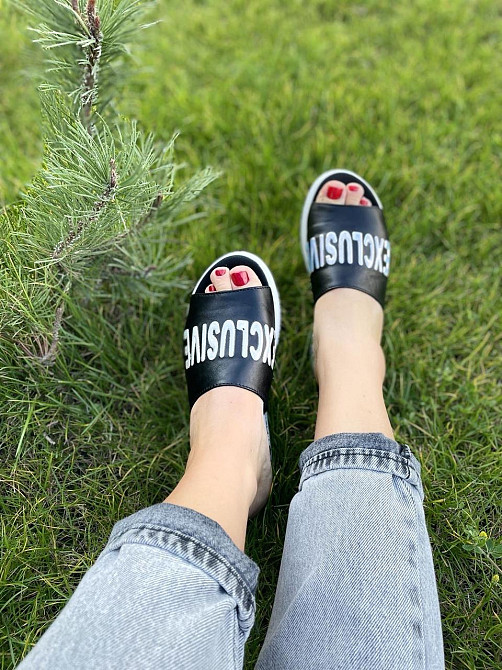 teona Шльопанці жіночі TEONA 132 чорні (літо, шкіра натуральна) (4106) Коломия - фото 6