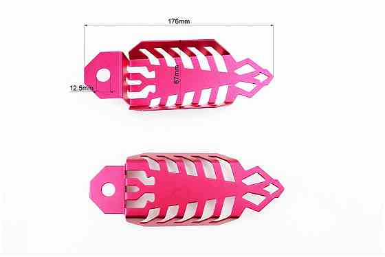 Захист заднього амортизатора універсальна TUNING, ЧЕРВОНИЙ Київ