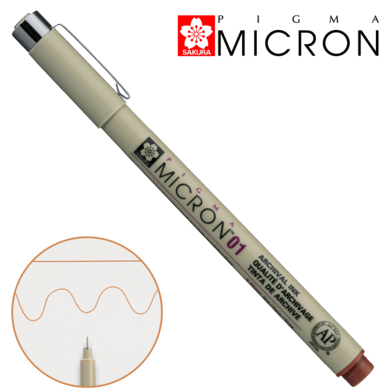 Лінер PIGMA MICRON (0.1) 0,25мм Коричневий Sakura Київ