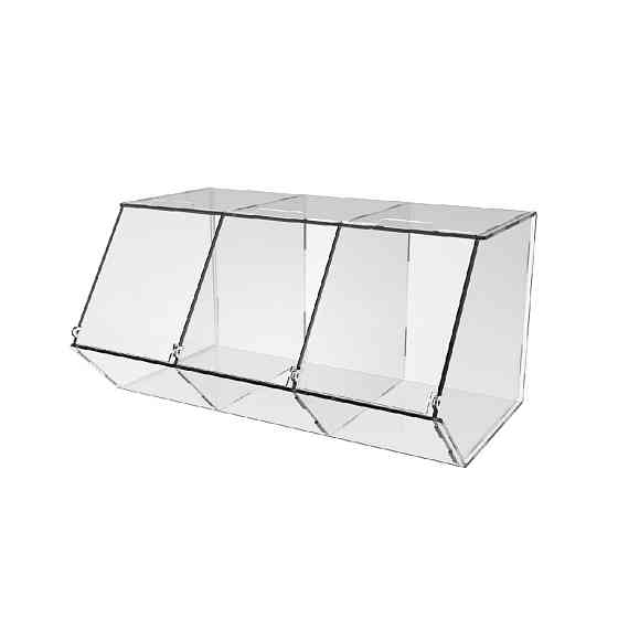 Диспенсер EKOSTAR 295х180х150мм для мармеладов, снеков, орехов 3 ячейки Киев