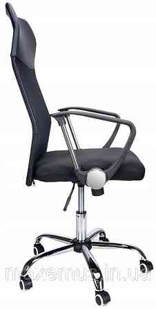 Офисное кресло операторское для персонала Bonro Manager с системой качания кресло для офиса компьютерное черное Мостиска