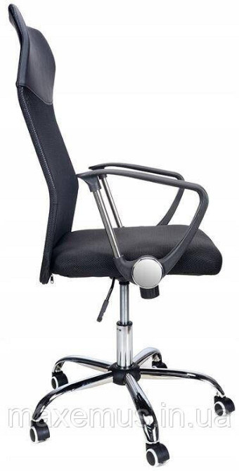 Офисное кресло операторское для персонала Bonro Manager с системой качания кресло для офиса компьютерное черное Мостиска - изображение 5