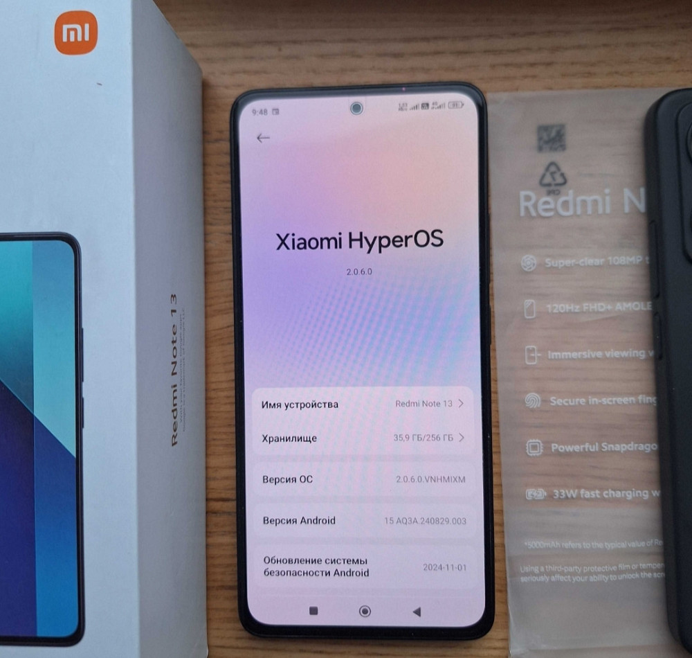 Смартфон Xiaomi redmi note 13 4g 8/256gb Black Київ - фото 4