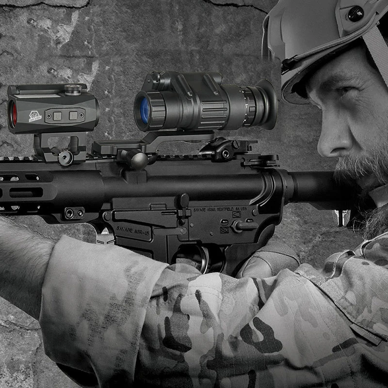 Монокуляр ночного видения Night Vision PVS-14 4х с J-arm креплениями на шлем Винница - изображение 7