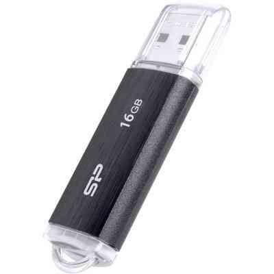 USB флеш накопитель Silicon Power 16GB Ultima U02 Black USB 2.0 (SP016GBUF2U02V1K) Винница