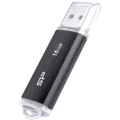 USB флеш накопитель Silicon Power 16GB Ultima U02 Black USB 2.0 (SP016GBUF2U02V1K) Винница - изображение 2