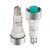 Лампа индикаторная светодиодная желтая NHC-10 220V зелёная d=10mm 1013211 Daier Полтава - изображение 1