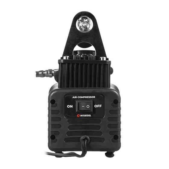 Компресор автомобільний INTERTOOL AC-0005 12В, 25 А, циліндр 2х30 мм, Потужний автомобільний компресор Івано-Франківськ