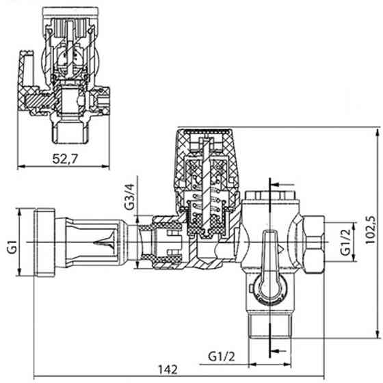 Група безпеки бойлера  7бар Koer KR.106 - 1/2