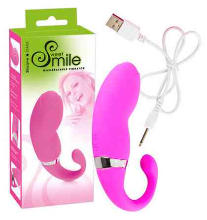 Вибратор с USB зарядкой розовый Sex Aura Киев