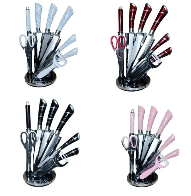 Набор столовых ножей+ножницы+чистка 9 предметов Коломия - фото 1