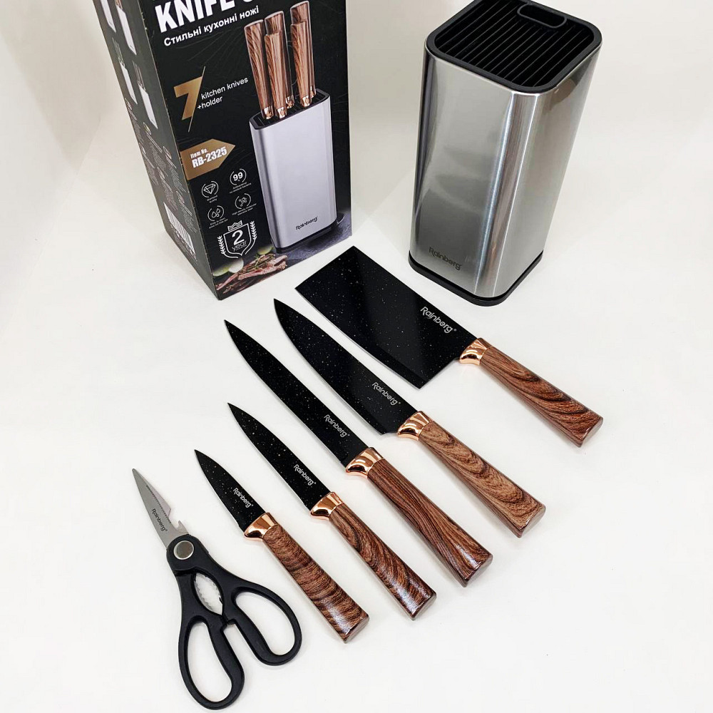 Набір кухонних ножів преміум, Набір ножів для гурманів і кулінарів кухонних для кухарів MT-75 Львів - фото 3