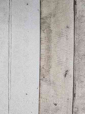 Обои флизелиновые эко Decoprint Essentials EE22568 под дерево доска с эффектом старения песочные молочные Киев