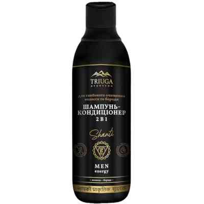 Шампунь Triuga Shanti for men 2в1 Для глибокого очищення волосся та бороди 550 мл (4820164642214) Вінниця