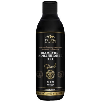 Шампунь Triuga Shanti for men 2в1 Для глубокой очистки волос и бороды 550 мл (4820164642214) Винница - изображение 1