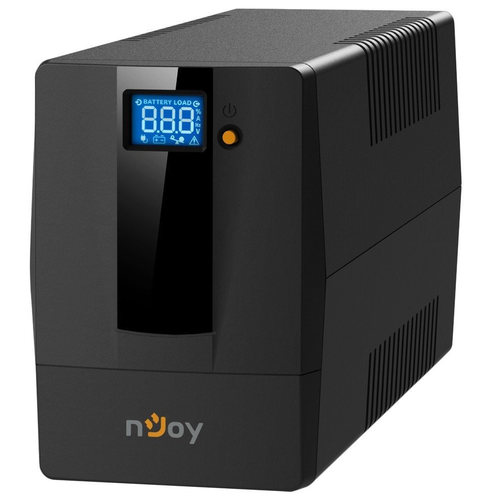 ДБЖ NJOY Horus Plus 600 (PWUP-LI060H1-AZ01B) Lin.int., AVR, 2 x євро, USB, LCD, пластик ( Чорний ) Харків - фото 4