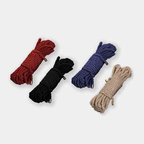 Веревка для бондажа UPKO Restraint Bondage Rope, черная, 10 м Sex Aura Киев