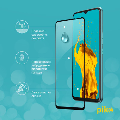 Стекло защитное Piko Full Glue Tecno Spark 8C (1283126542497) Винница - изображение 5