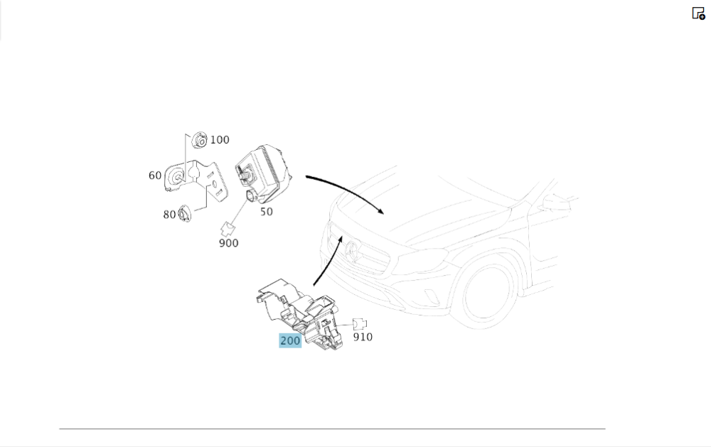 Mercedes-Benz  A2468700558 Датчик відкриття замка капота CLA Shooting Brake X117 CLA C117 GLA X156 A-class W176 B-class W242 B-class W246 V-class W447 Одесса - изображение 2
