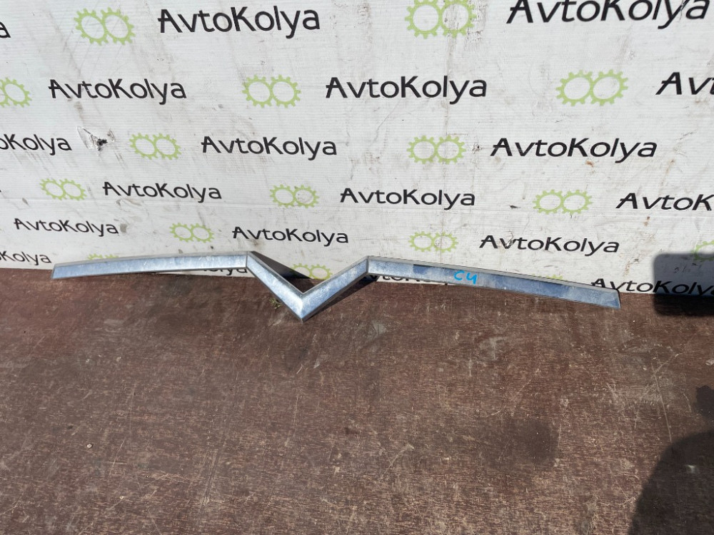 Накладка решітки (хром) бампера/радіатора Citroen C4 2004-2010 Ковель - изображение 1