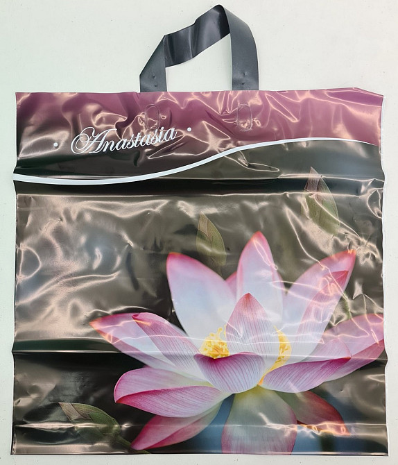 Пакет середній, щільний, ламінований із петльовою ручкою "Лотос" (44х43+3) 95 мк КВС (50 шт) Харків - фото 4