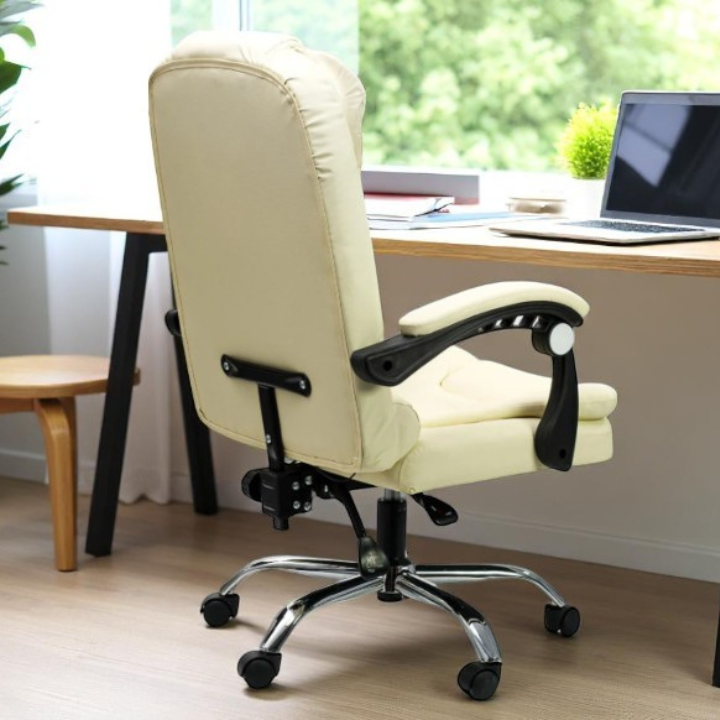 Офісне крісло Diego бежеве. Стильне, м’яке, ергономічне, витримує до 130 кг Львів - фото 10