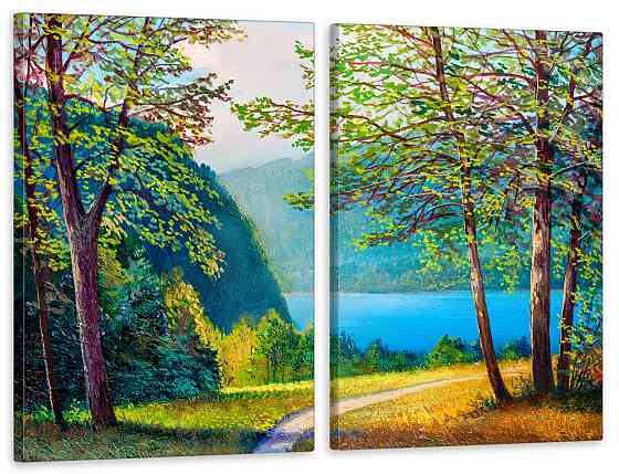 Модульная картина в гостиную / спальню Лісова природа TLV-2_016 70x102 см Киев