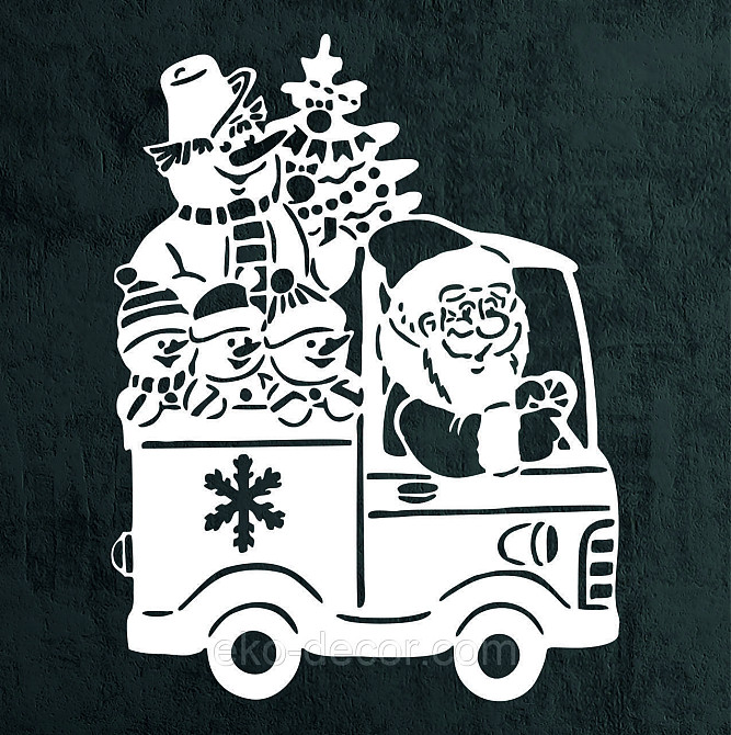 Декоративное настенное Панно «Новый год», Декор на стену 90*68 см, Белый Киев - изображение 7