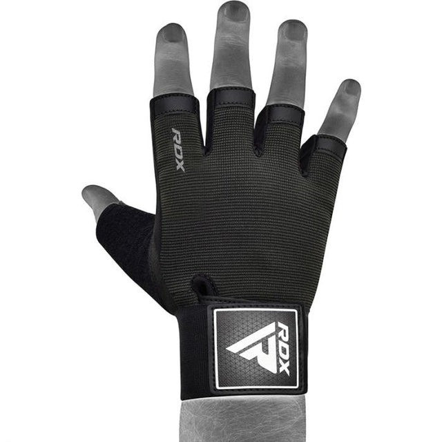 Рукавички для фітнесу RDX T2 Half Black PLUS-LX Кам'янське - фото 4