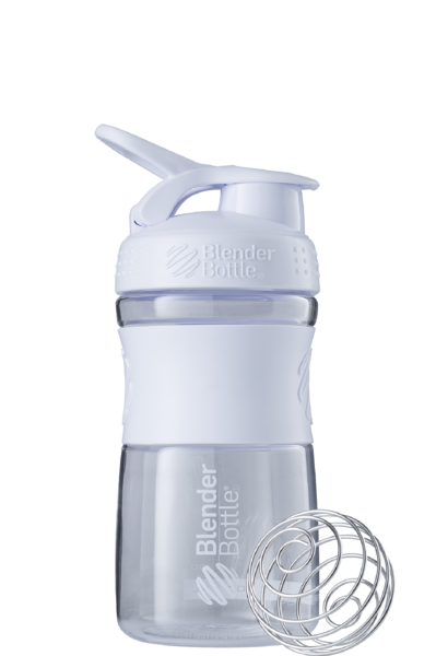 Шейкер спортивний (пляшка) BlenderBottle SportMixer Flip 20oz/590ml White Киев - изображение 2