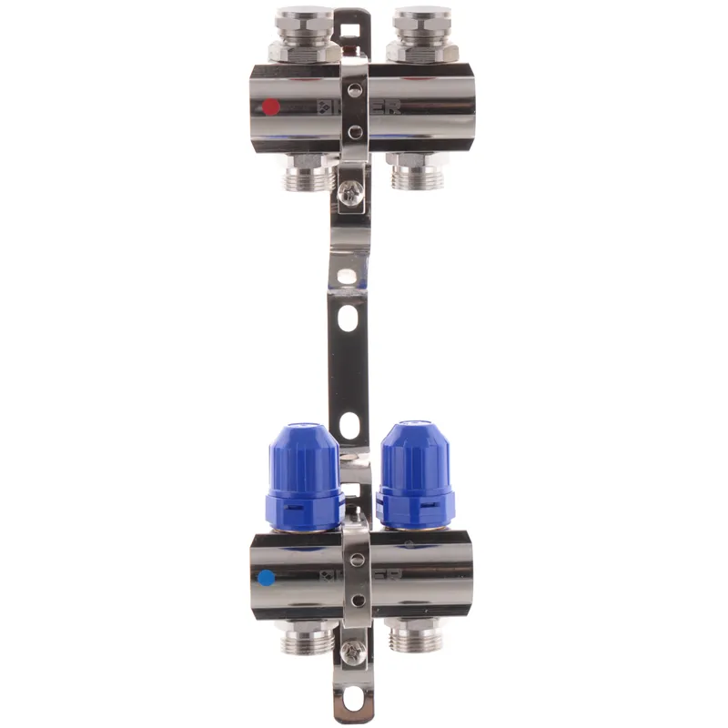 Коллекторный блок с термостатическими клапанами Koer KR.1100-02 1”x2 ways (KR2628) Киев - изображение 1