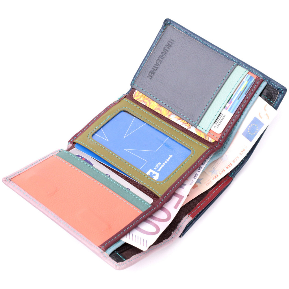 Элегантный женский кошелек из качественной натуральной кожи ST Leather 19462 Разноцветный Киев - изображение 9