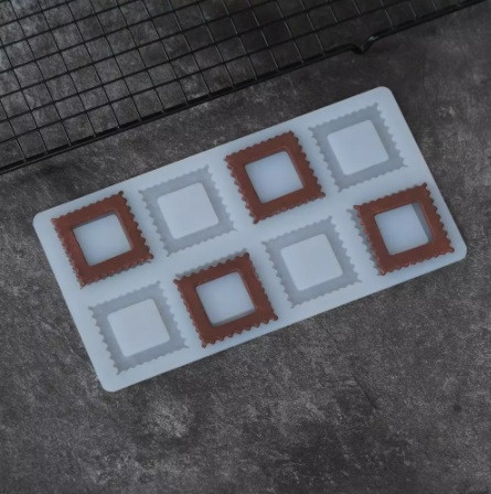 Форма для шоколада Квадратики 217 на 114 мм серый Киев - изображение 1