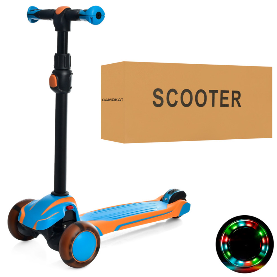 Самокат дитячий MAXI iTrike X1-BLY з підсвічуванням Вінниця - фото 1