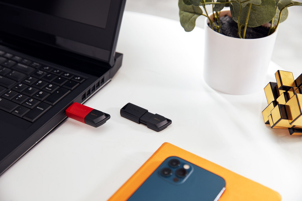Флешнакопичувач USB3.2 256 GB Kingston DataTraveler Exodia M Black/Teal (DTXM/256GB) чорний з блакитним Харків - фото 16