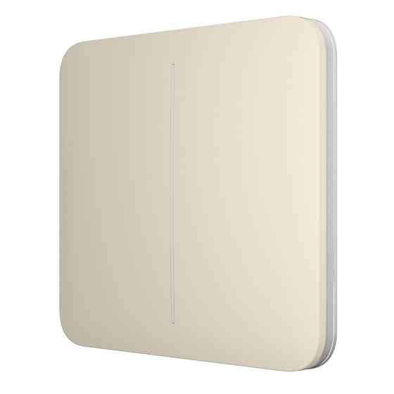 Кнопка Ajax SoloButton (2-gang) ivory для двоклавішного вимикача Киев