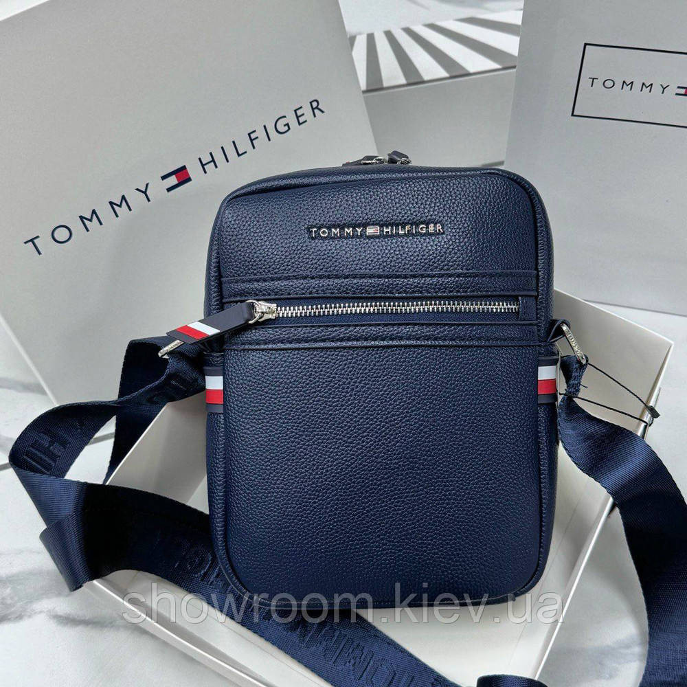 Чоловіча брендова сумка на плече TH (1016-7) синя Київ - фото 5