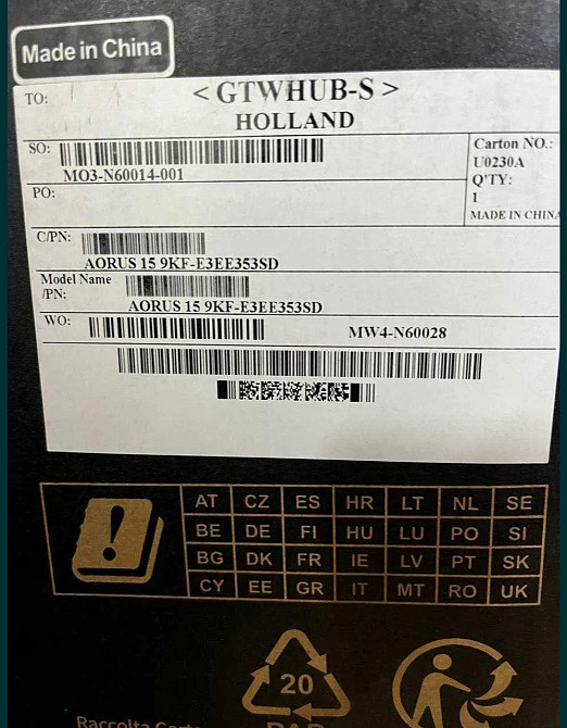 Ноутбук: GIGABYTE AORUS 15 9KF. Киев - изображение 3