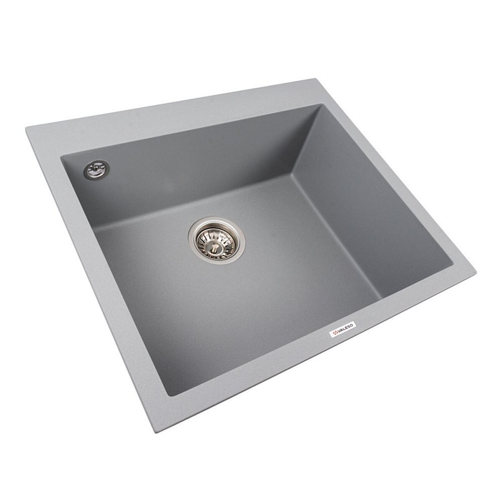 VALESO Кухонна гранітна мийка 5750 DAVINA VALESO сірий металік Коломыя - изображение 2
