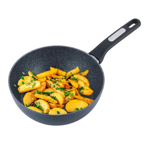 Сковорідка-сотейник d28*8,5см литий алюміній а/п Black marble 5395MR KAMILLE Житомир - фото 6