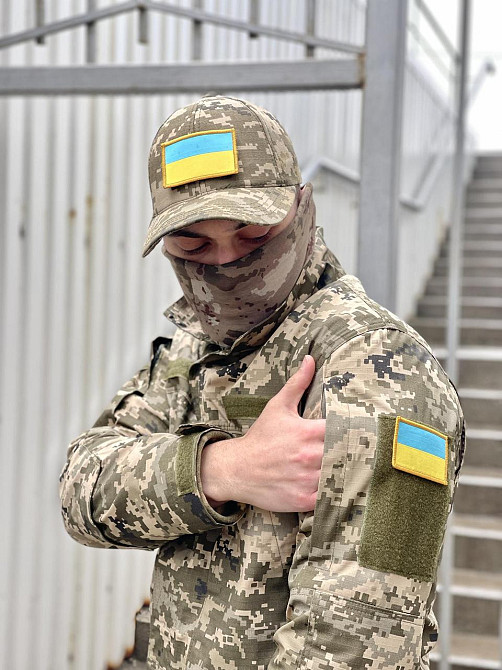 Мужской тактический костюм летний военный, комплект куртка пиксель + штаны, тактическая форма зсу L Одесса - изображение 5