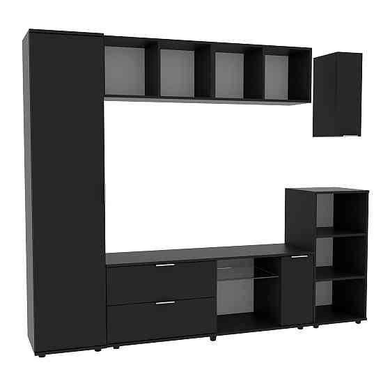 Стенка в гостиную Ketrin-1, Антрацит, 2240х425х1880 Львов