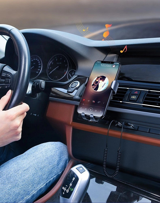 Адаптер Bluetooth 5.0 Aux with mic CM309 UGREEN Black Вінниця - фото 5