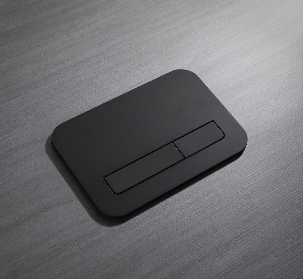 Панель змиву Koer KT-0609-05 240x160x7mm пластикова, кнопка лінійна (колір чорний матовий) (KR6131)   ( 20029 ) Харків - фото 4