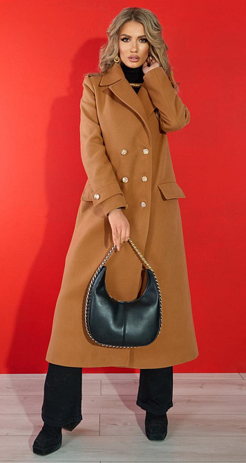 Лаконічне пальто з красивою фурнітурою (42) Київ - фото 7