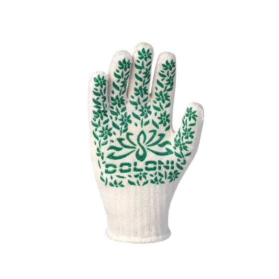 Рукавички 620 трикотаж з малюнком ПВХ клас 10 білий ДКГ Житомир - фото 3