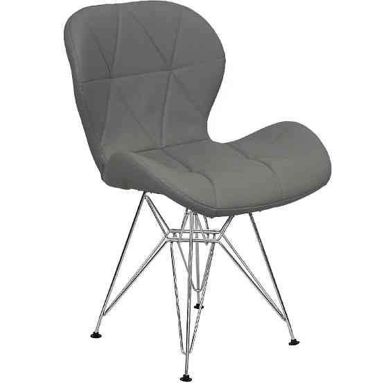 Стілець Стар S екошкіра сіра Днепр