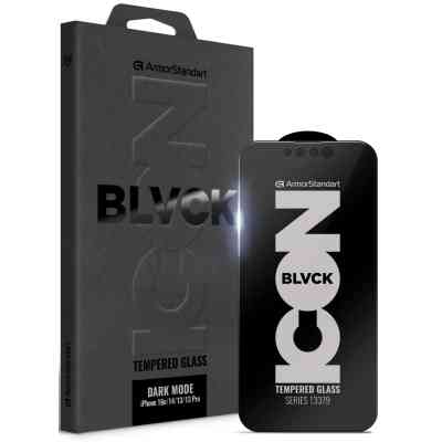 Стекло защитное Armorstandart Dark Mode Apple iPhone 16e/14/13/13 Pro (ARM85814) Винница
